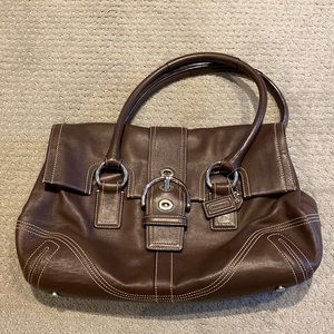 Brown Coach Shoulder Bag